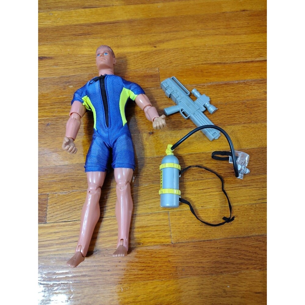G.I. Joe Power Team 12 Inch Action Figure 1993 Diver Suit Ox Tank Mask Accessory